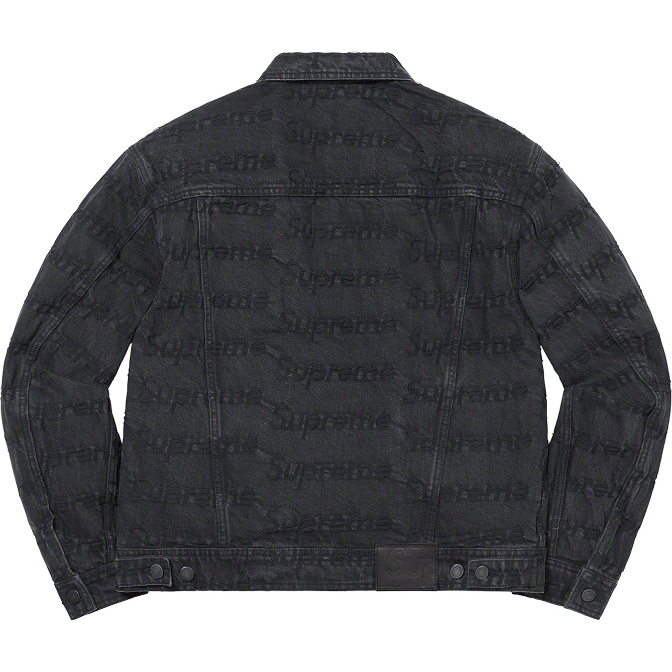 Frayed Logos Denim Trucker Jacket - spring summer 2021 - Supreme