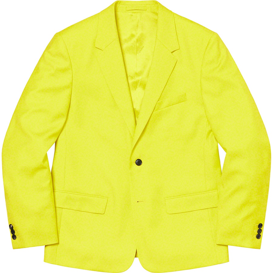 Details on Wool Suit Bright Yellow from spring summer
                                                    2021 (Price is $598)