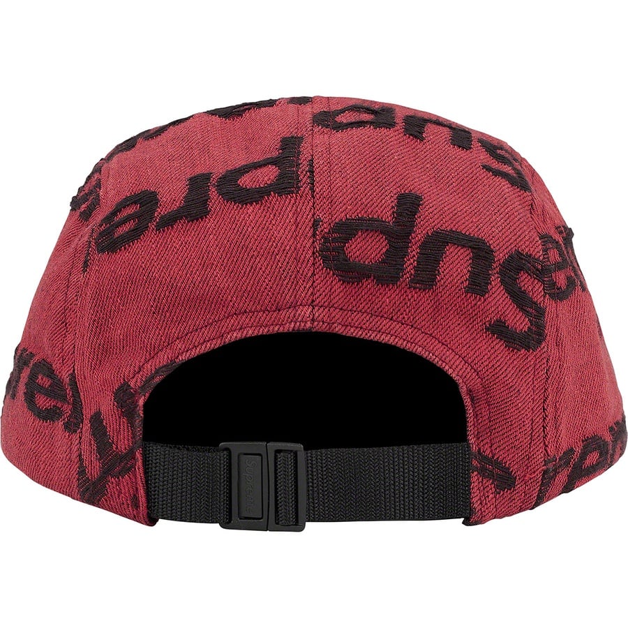 Details on Frayed Logos Denim Camp Cap Red from spring summer
                                                    2021 (Price is $48)