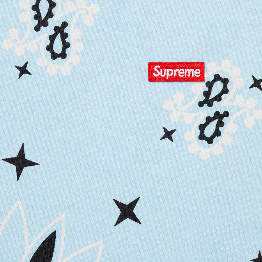 Details on Small Box Tee Light Blue Bandana from spring summer
                                                    2021 (Price is $58)