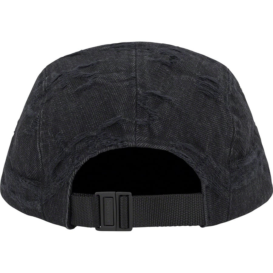 Details on Frayed Logos Denim Camp Cap Black from spring summer
                                                    2021 (Price is $48)