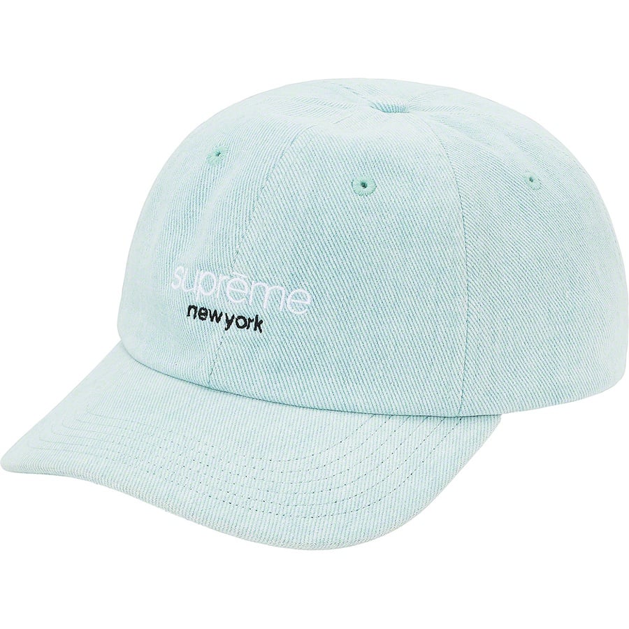 Supreme Classic Logo 6-Panel (SS21) - Light Blue - $48