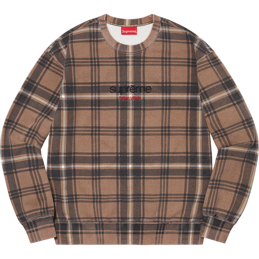 Details on Plaid Crewneck Brown from spring summer
                                                    2021 (Price is $148)