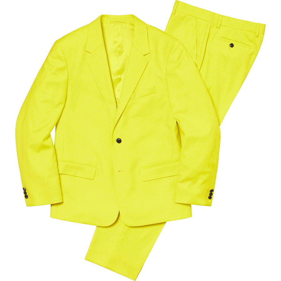 Details on Wool Suit Bright Yellow from spring summer
                                                    2021 (Price is $598)