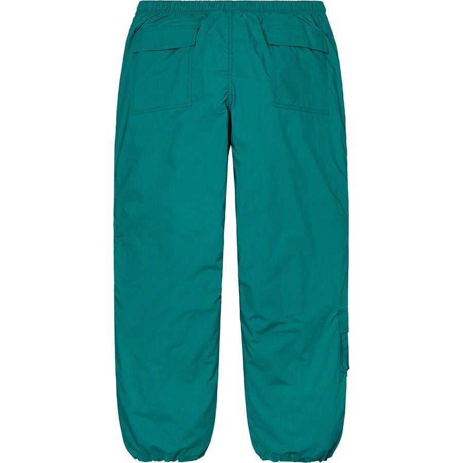 Details on Cotton Cinch Pant Teal from spring summer 2021 (Price is $138)