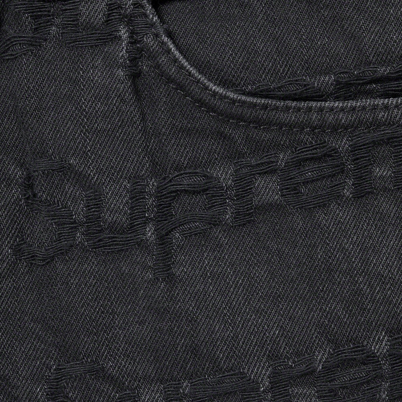 好評お得 Supreme - Frayed Logos Regular Jean blue 32の通販 by ...