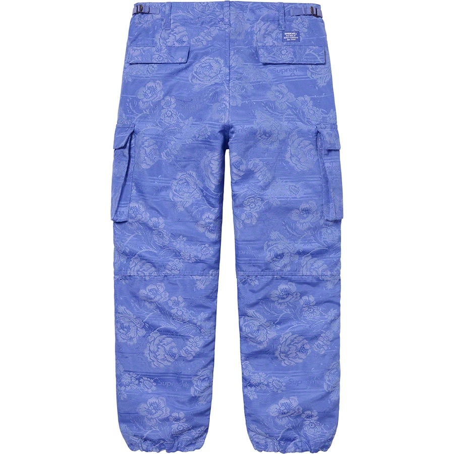 Details on Floral Tapestry Cargo Pant Blue from spring summer
                                                    2021 (Price is $168)