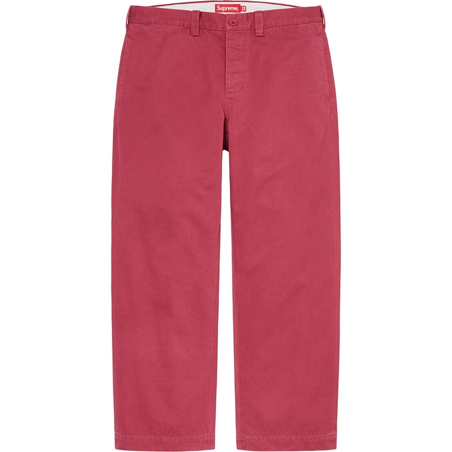 Details on Pin Up Chino Pant Cardinal from spring summer
                                                    2021 (Price is $148)