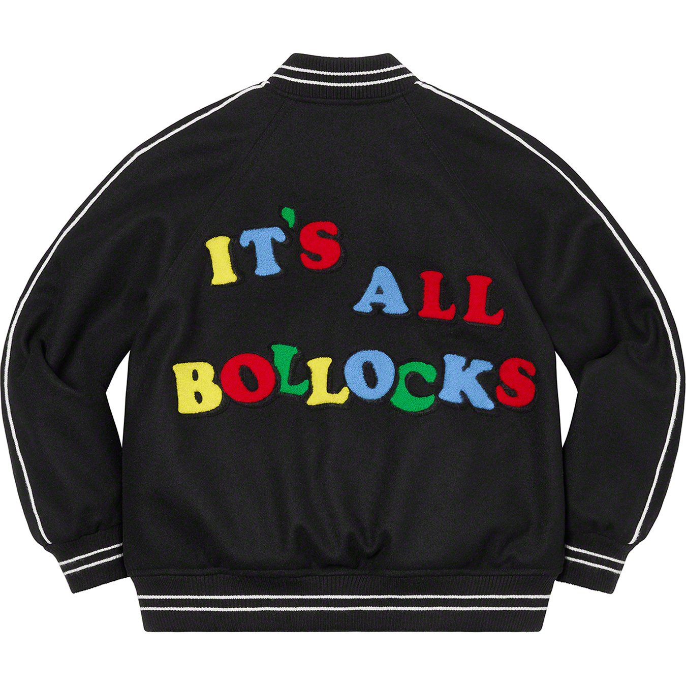 Jamie Reid It's All Bollocks Varsity Jacket - spring summer 2021