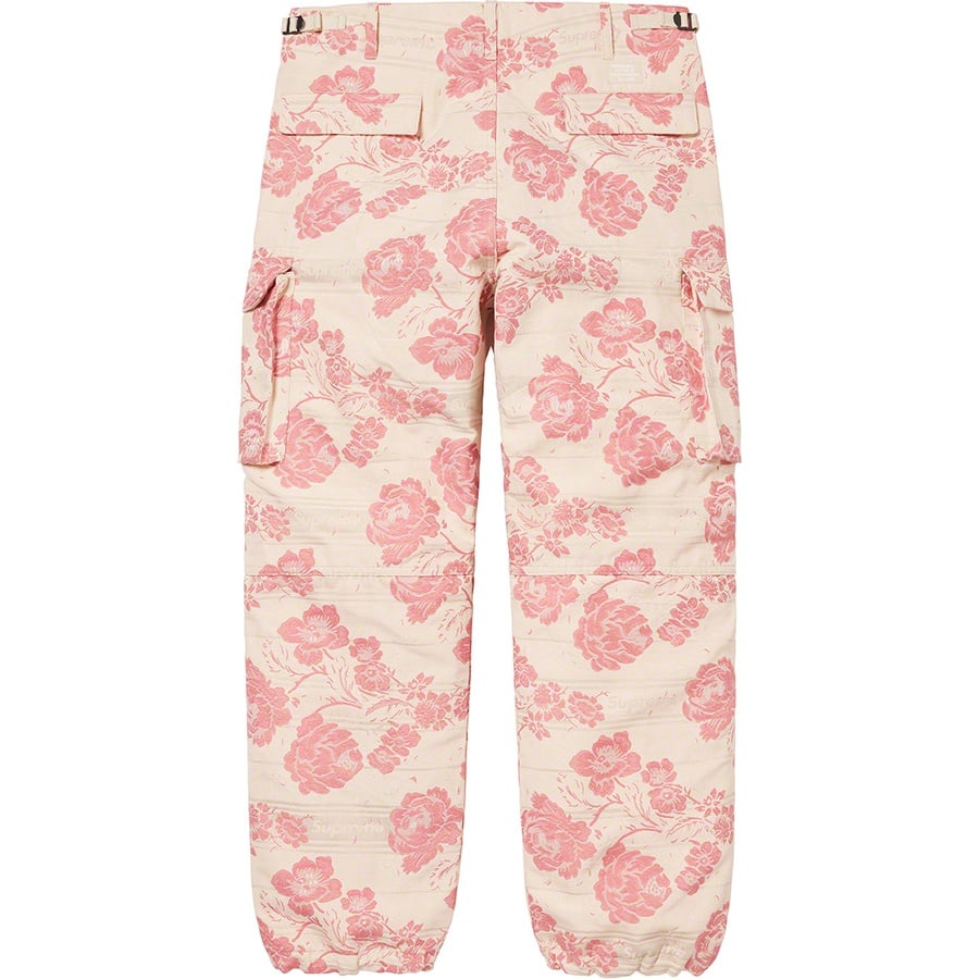 Details on Floral Tapestry Cargo Pant Pink from spring summer
                                                    2021 (Price is $168)