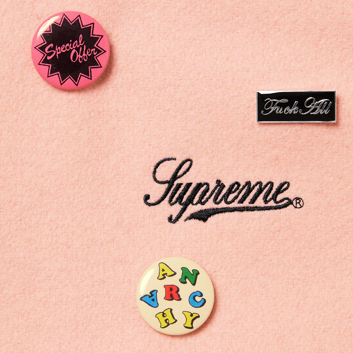 Jamie Reid/Supreme It's All Bollocks Varsity Jacket - Supreme 