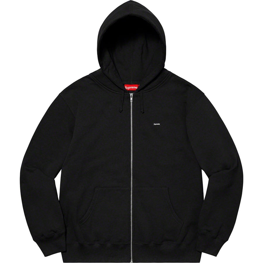 Details on Small Box Zip Up Hooded Sweatshirt Black from spring summer
                                                    2021 (Price is $158)