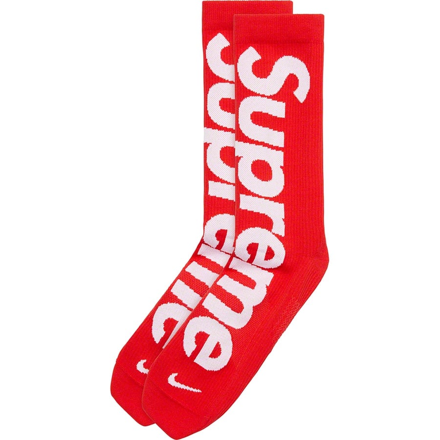 Details on Supreme Nike Lightweight Crew Socks (1 Pack) Red from spring summer
                                                    2021 (Price is $20)