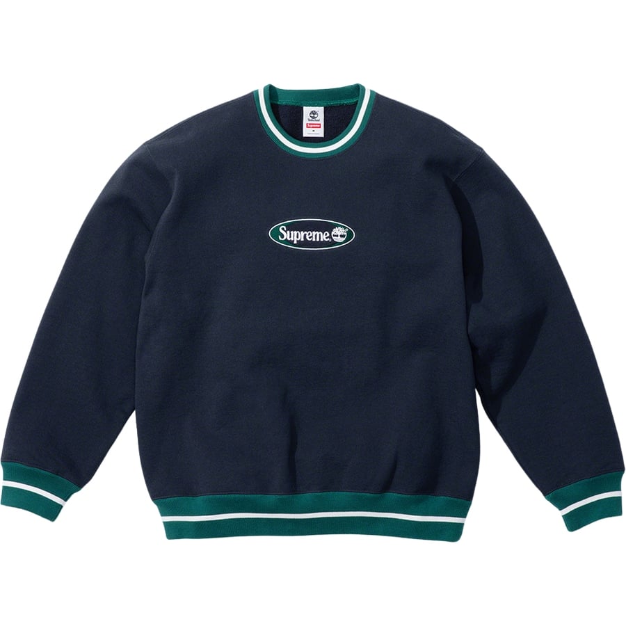 Details on Supreme Timberland Crewneck  from spring summer
                                                    2021 (Price is $158)
