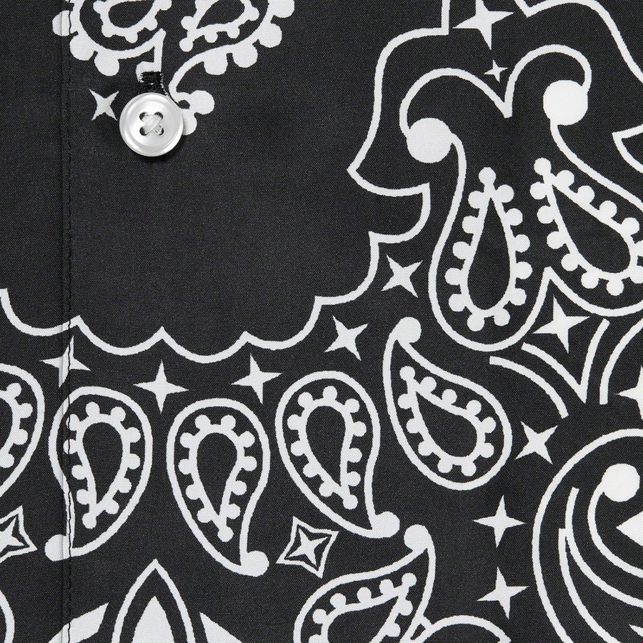 Details on Bandana Silk S S Shirt Black from spring summer 2021 (Price is $158)