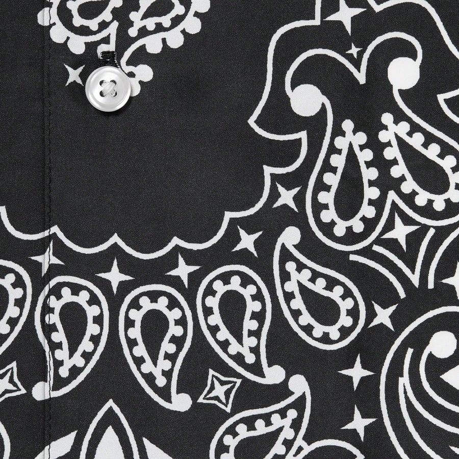 Details on Bandana Silk S S Shirt Black from spring summer
                                                    2021 (Price is $158)