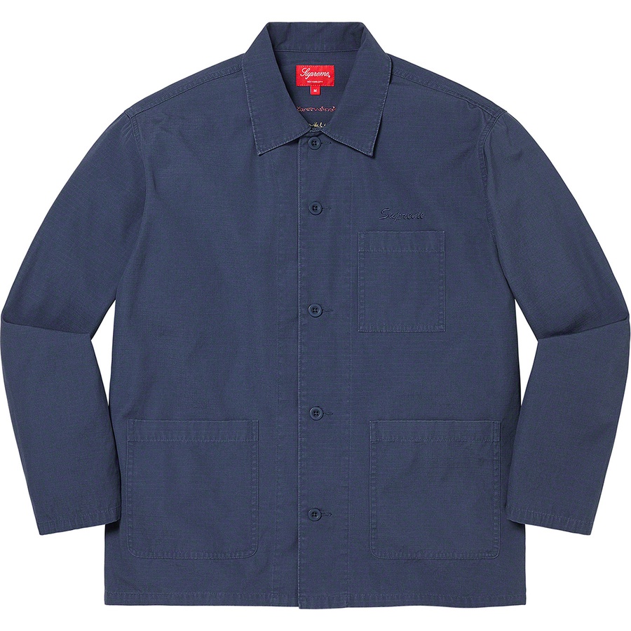 Supreme Blessings Ripstop Shirt (SS21) - Light Navy - $158