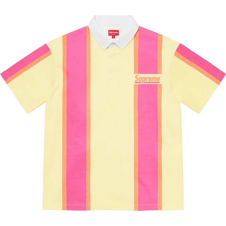 Supreme Stripe S S Rugby (SS21) - Yellow - $110