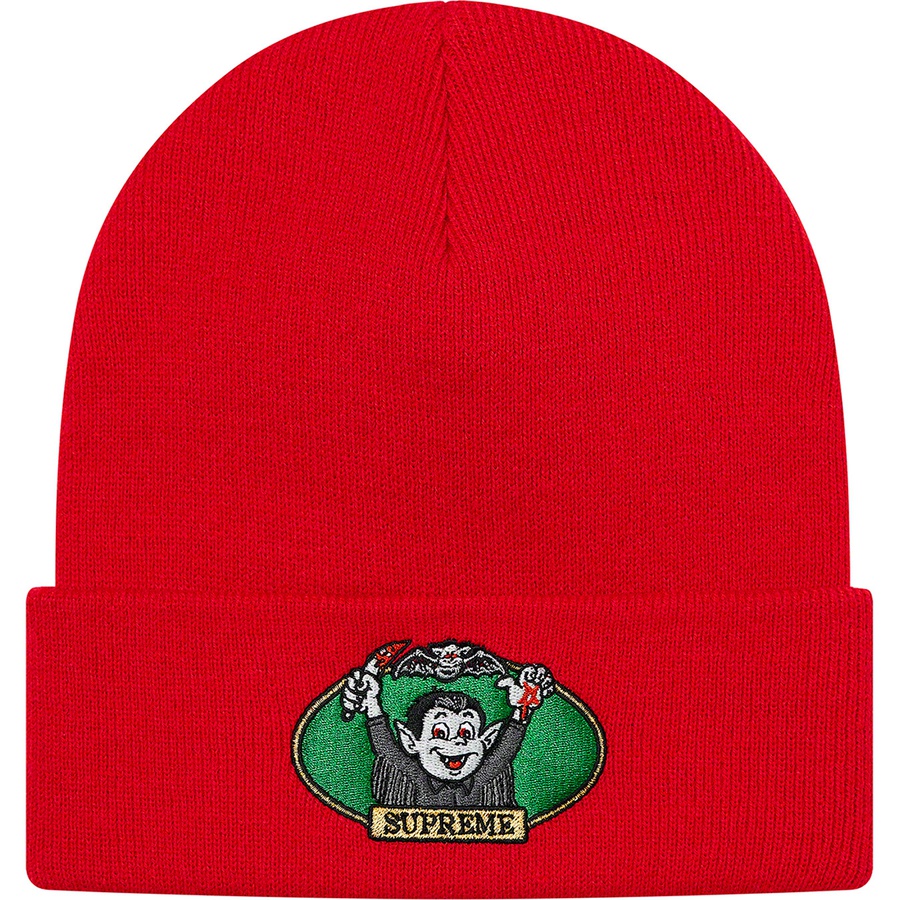 Details on Vampire Boy Beanie Red from spring summer 2021 (Price is $38)
