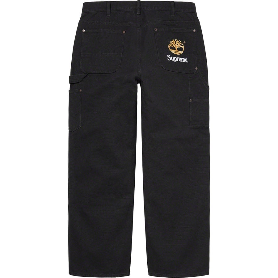 Details on Supreme Timberland Double Knee Painter Pant Black from spring summer
                                                    2021 (Price is $158)