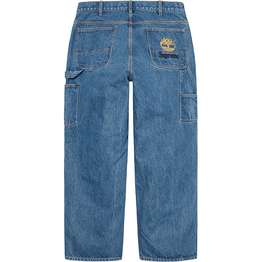 Details on Supreme Timberland Double Knee Painter Pant Denim from spring summer 2021 (Price is $158)