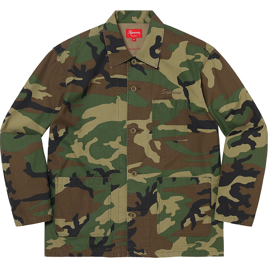 Details on Blessings Ripstop Shirt Woodland Camo from spring summer
                                                    2021 (Price is $158)