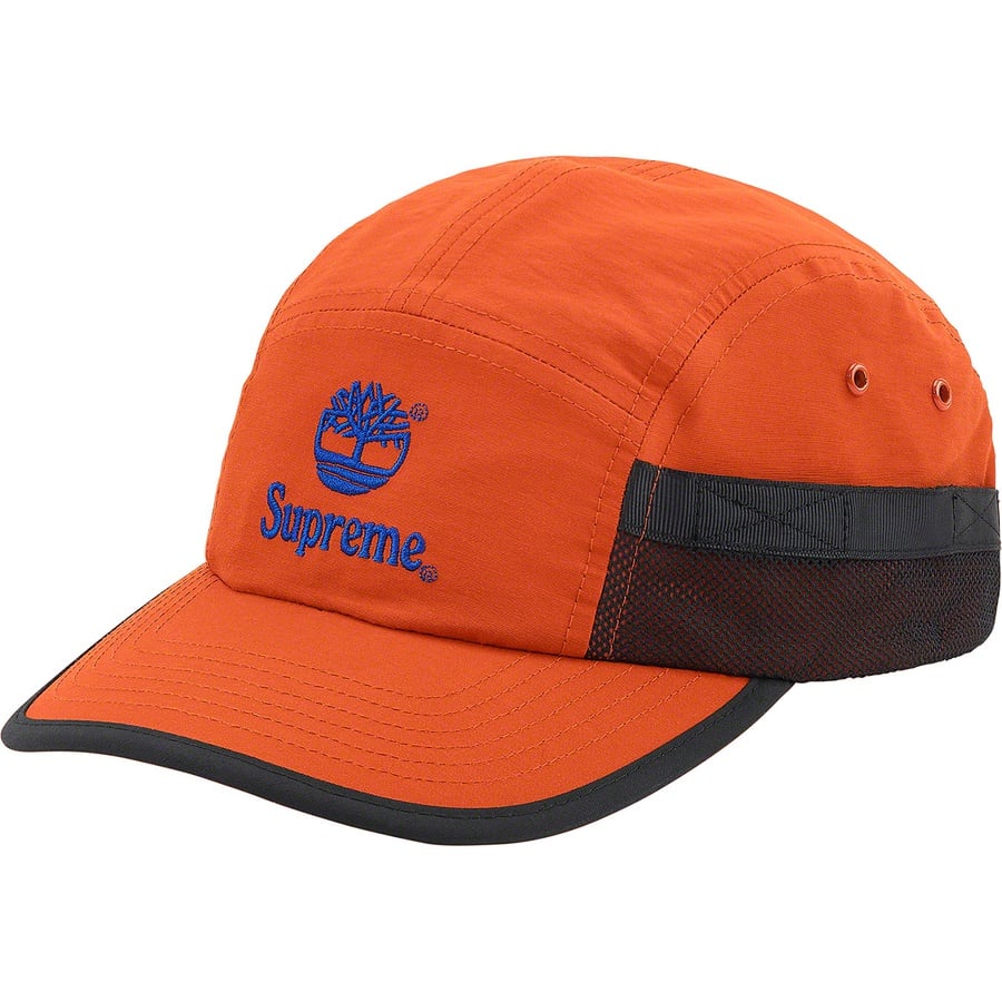 Details on Supreme Timberland Camp Cap Rust from spring summer
                                                    2021 (Price is $48)