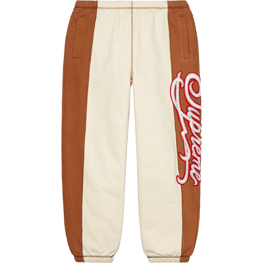 Details on Paneled Script Sweatpant Natural from spring summer
                                                    2021 (Price is $148)