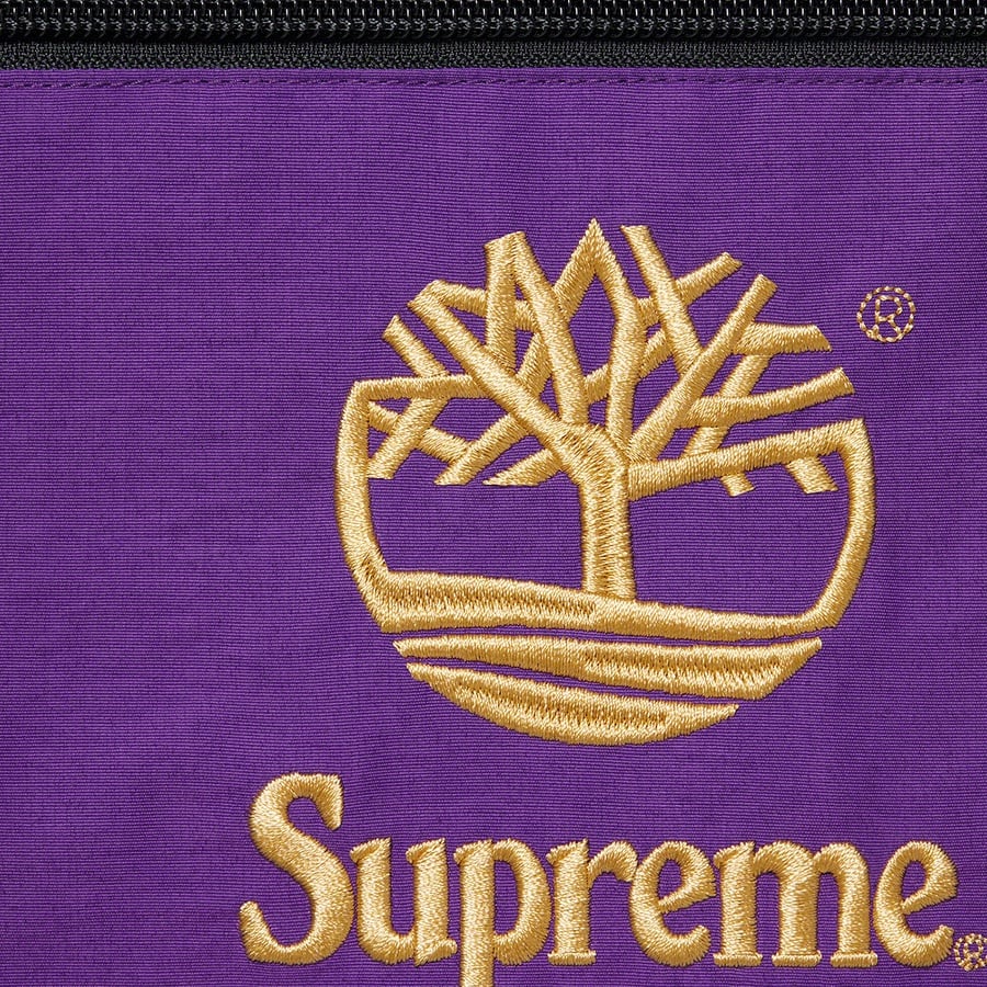 Details on Supreme Timberland Reflective Taping Anorak Purple from spring summer
                                                    2021 (Price is $168)