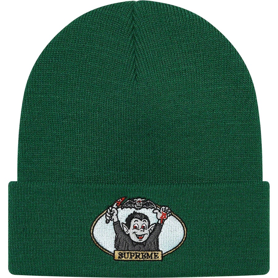 Details on Vampire Boy Beanie Dark Green from spring summer
                                                    2021 (Price is $38)