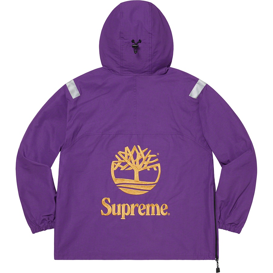 Supreme Supreme Timberland Reflective Taping Anorak (SS21) - Purple - $168