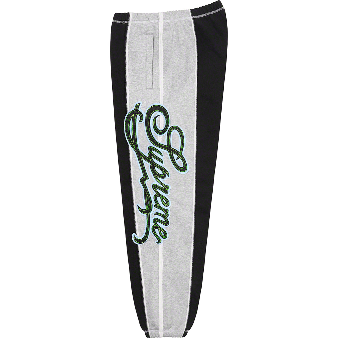 Supreme Paneled Script Sweatpant XL