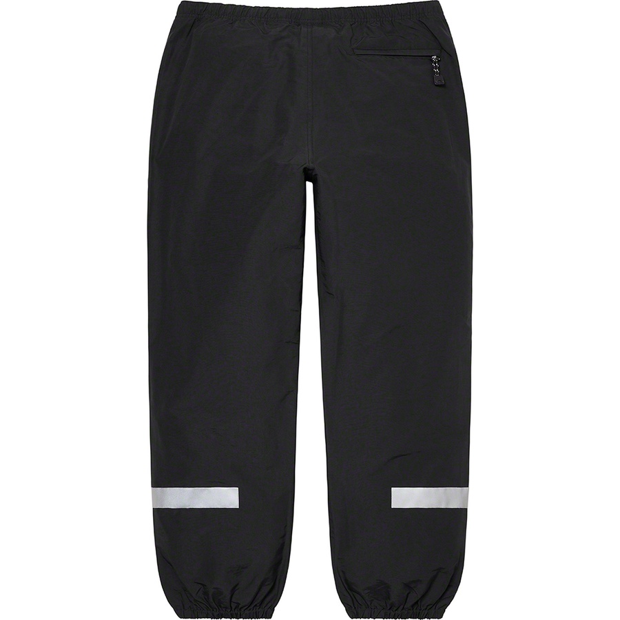 Details on Supreme Timberland Reflective Taping Track Pant Black from spring summer
                                                    2021 (Price is $138)