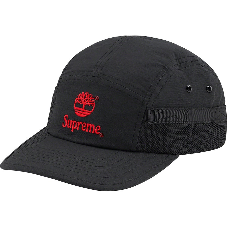 Details on Supreme Timberland Camp Cap Black from spring summer
                                                    2021 (Price is $48)