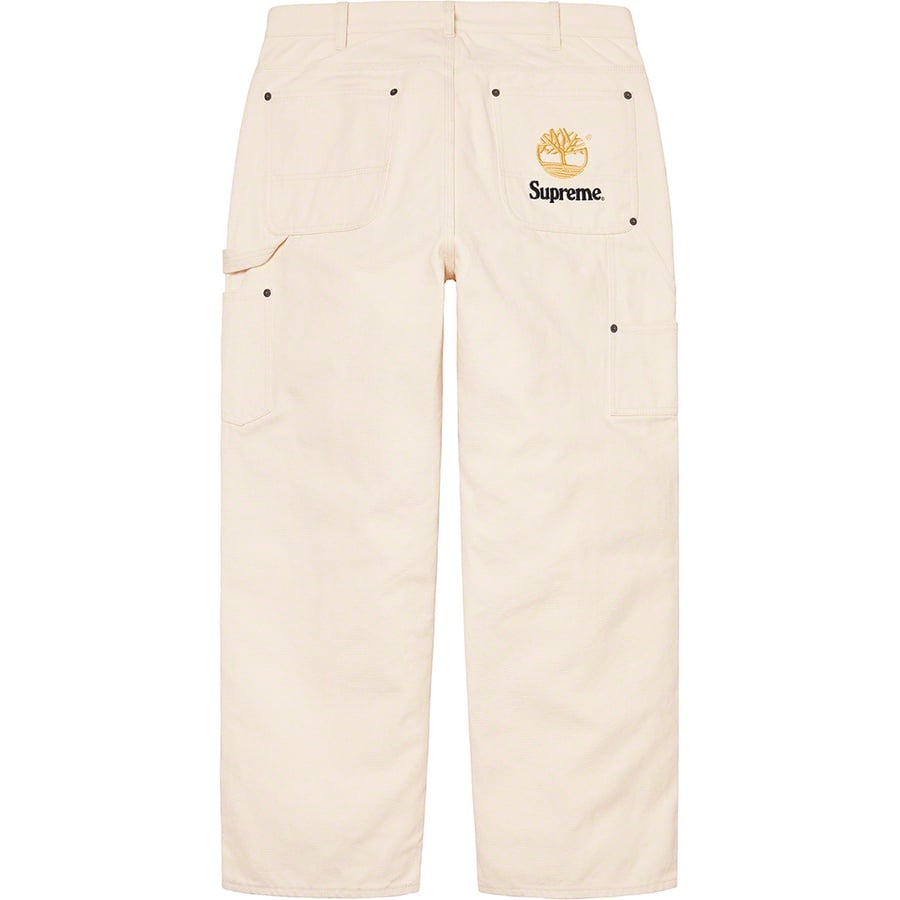 Details on Supreme Timberland Double Knee Painter Pant Stone from spring summer
                                                    2021 (Price is $158)