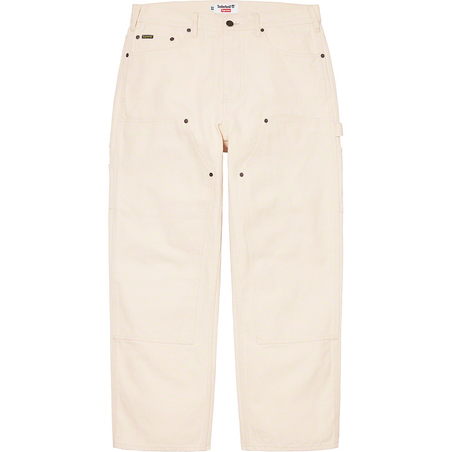 Details on Supreme Timberland Double Knee Painter Pant Stone from spring summer 2021 (Price is $158)