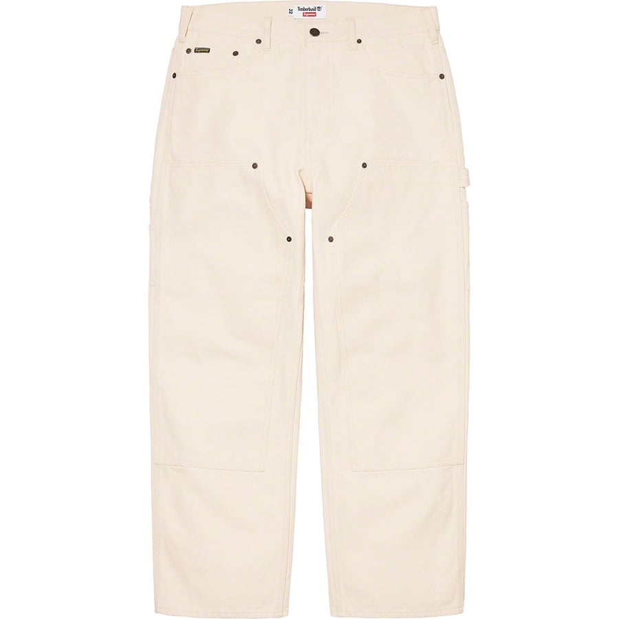 Details on Supreme Timberland Double Knee Painter Pant Stone from spring summer
                                                    2021 (Price is $158)