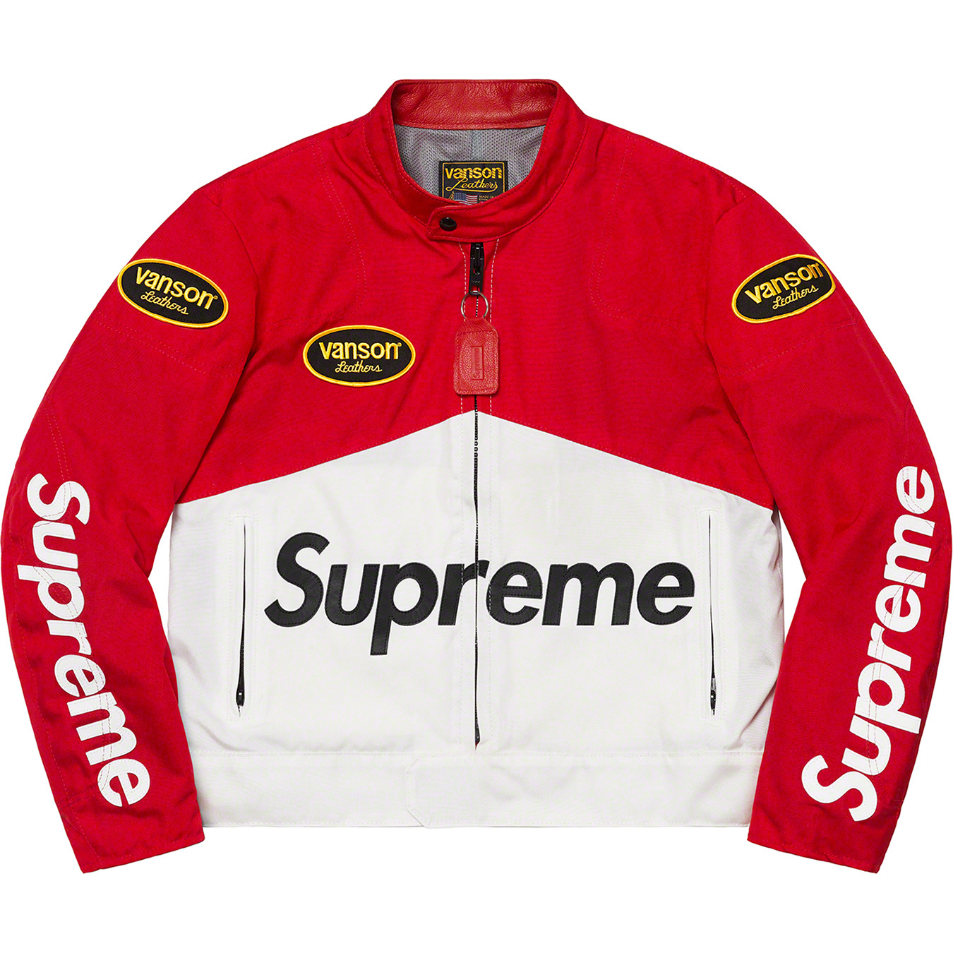 Men Supreme Red Biker Fashion Leather Jacket – Jacket Hunt