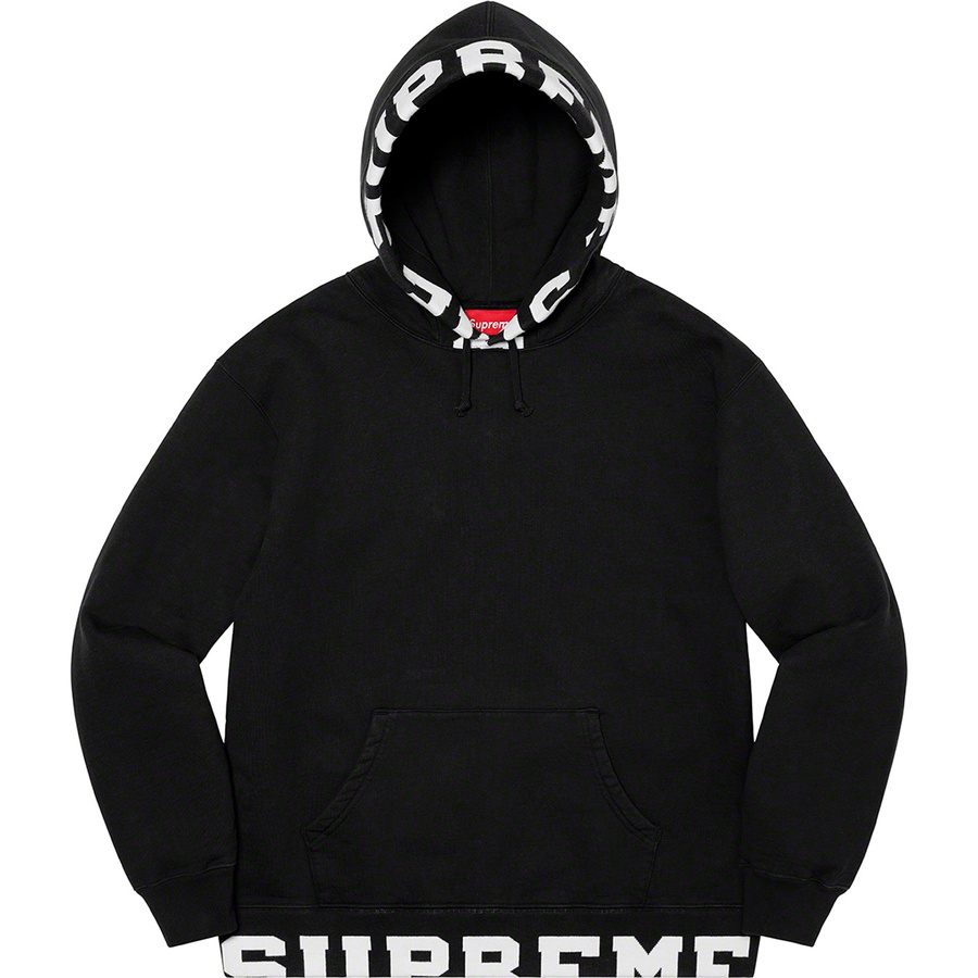 Details on Cropped Logos Hooded Sweatshirt Black from spring summer
                                                    2021 (Price is $158)