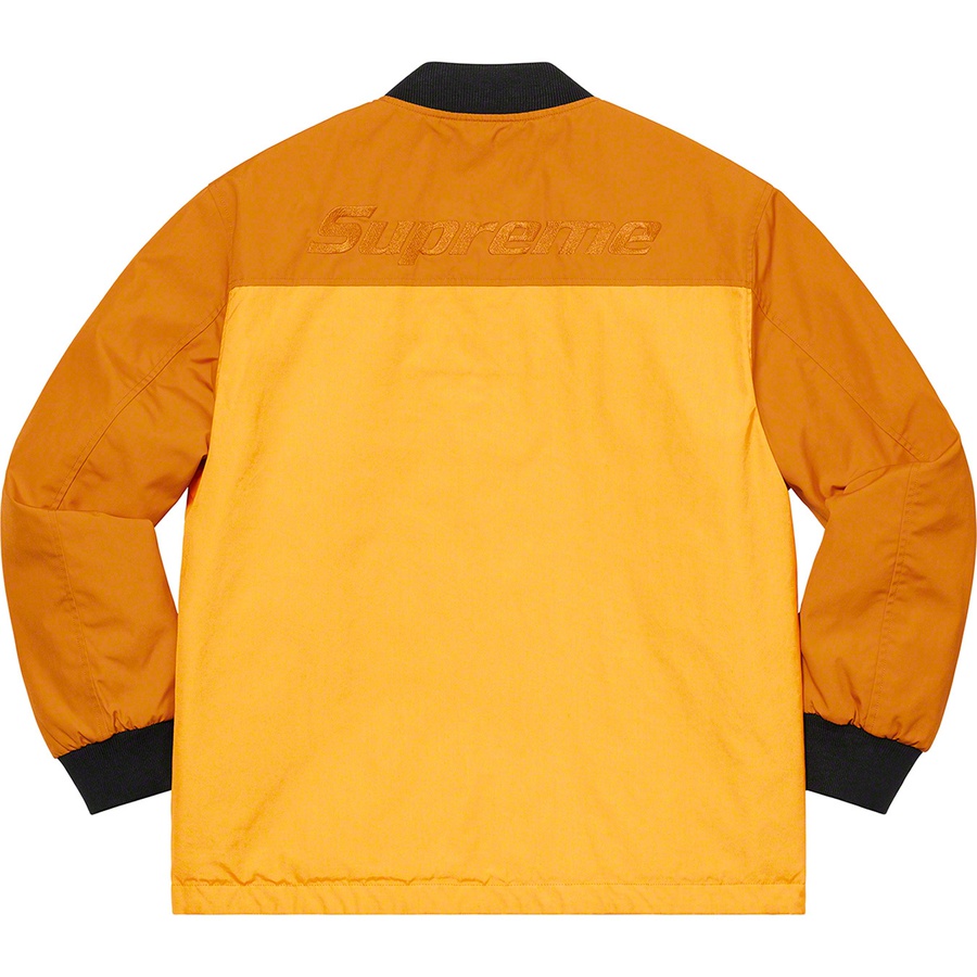 Details on Reversible Tech Work Jacket Mustard from spring summer
                                                    2021 (Price is $188)