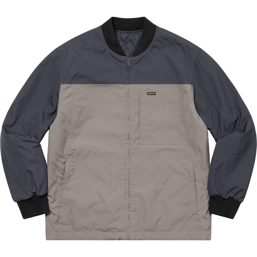 Details on Reversible Tech Work Jacket Grey from spring summer
                                                    2021 (Price is $188)