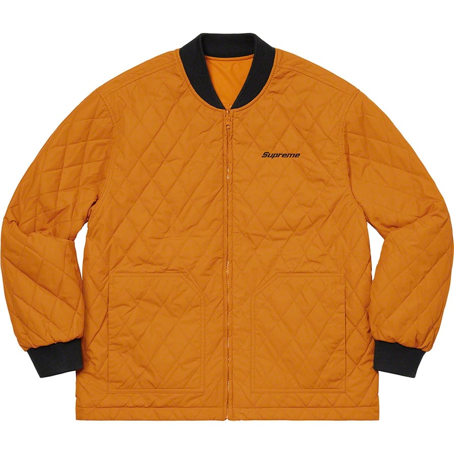 Details on Reversible Tech Work Jacket Mustard from spring summer
                                                    2021 (Price is $188)