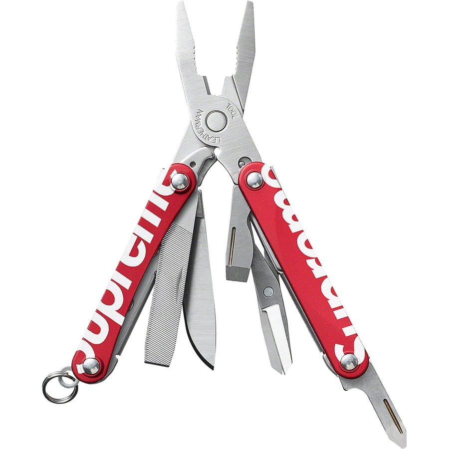 Details on Supreme Leatherman Squirt PS4 Multitool Red from spring summer
                                                    2021 (Price is $58)