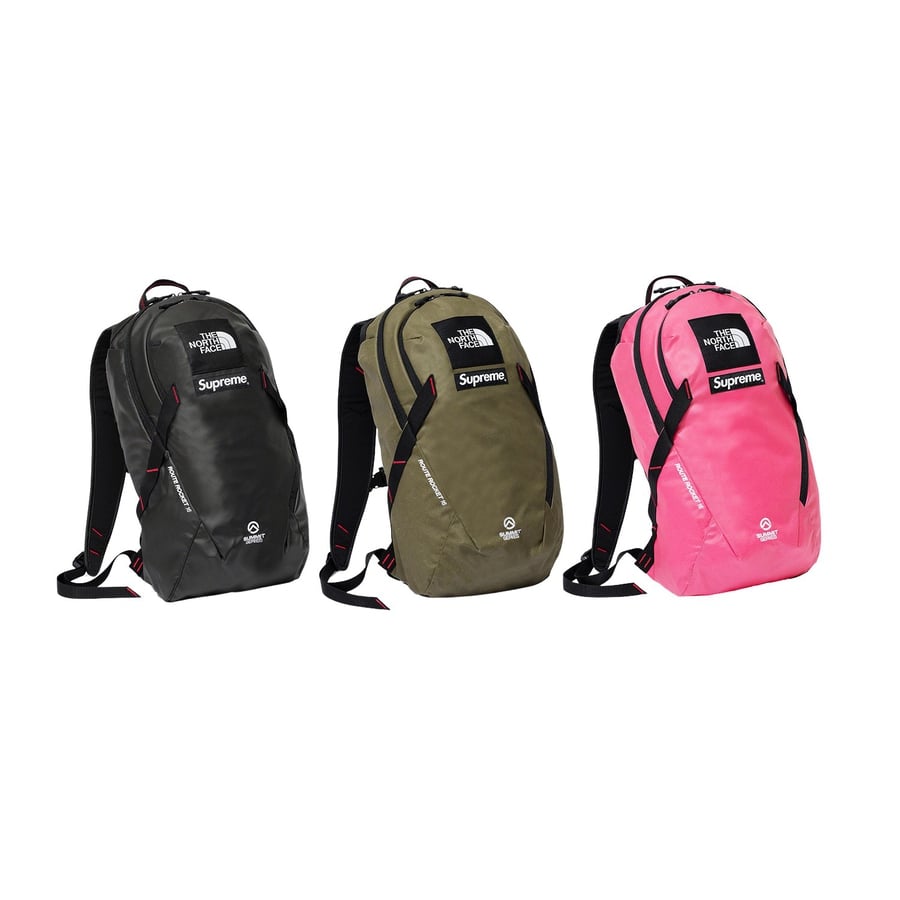 Supreme Supreme The North Face Summit Series Outer Tape Seam Route Rocket Backpack released during spring summer 21 season