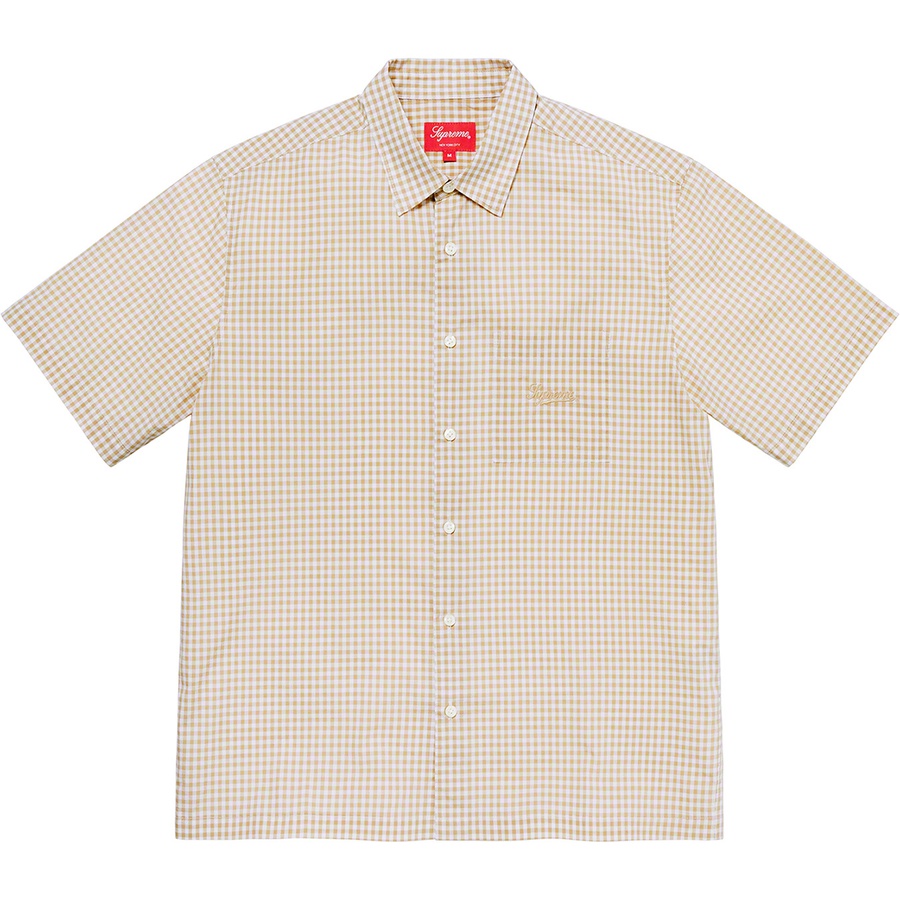 Details on Gingham S S Shirt Tan from spring summer
                                                    2021 (Price is $128)