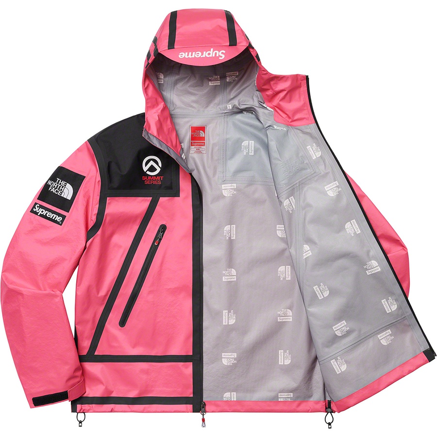 Details on Supreme The North Face Summit Series Outer Tape Seam Jacket Pink from spring summer
                                                    2021 (Price is $398)