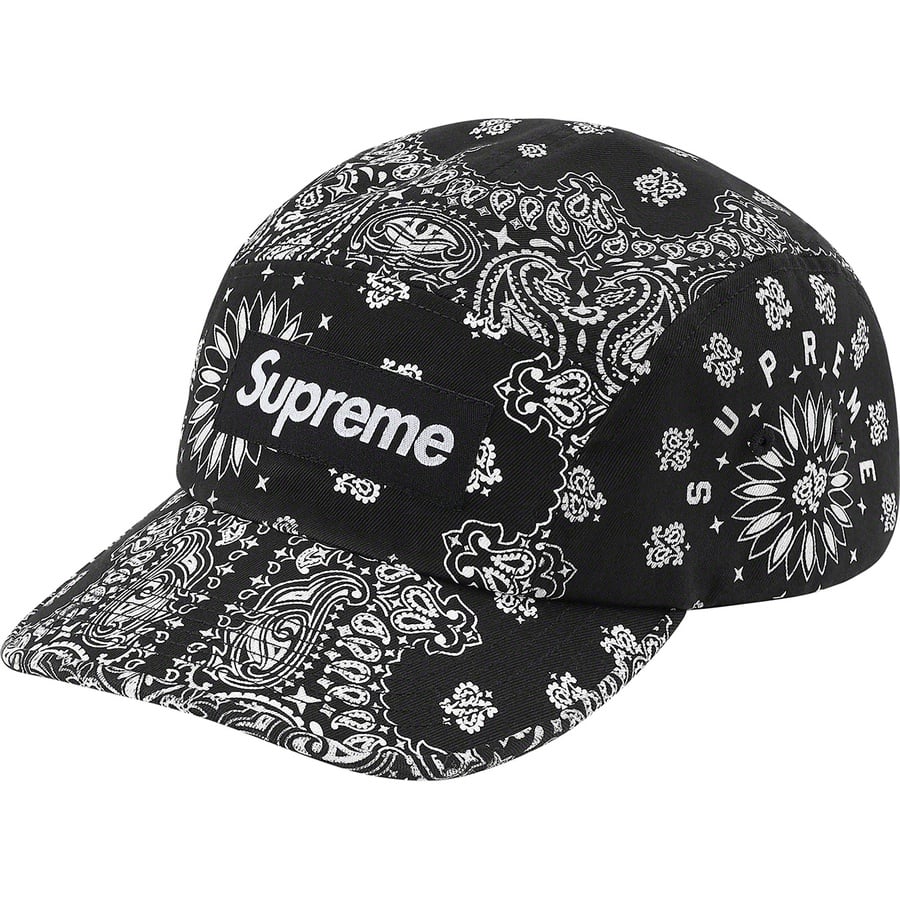 Details on Bandana Camp Cap Black from spring summer 2021 (Price is $48)