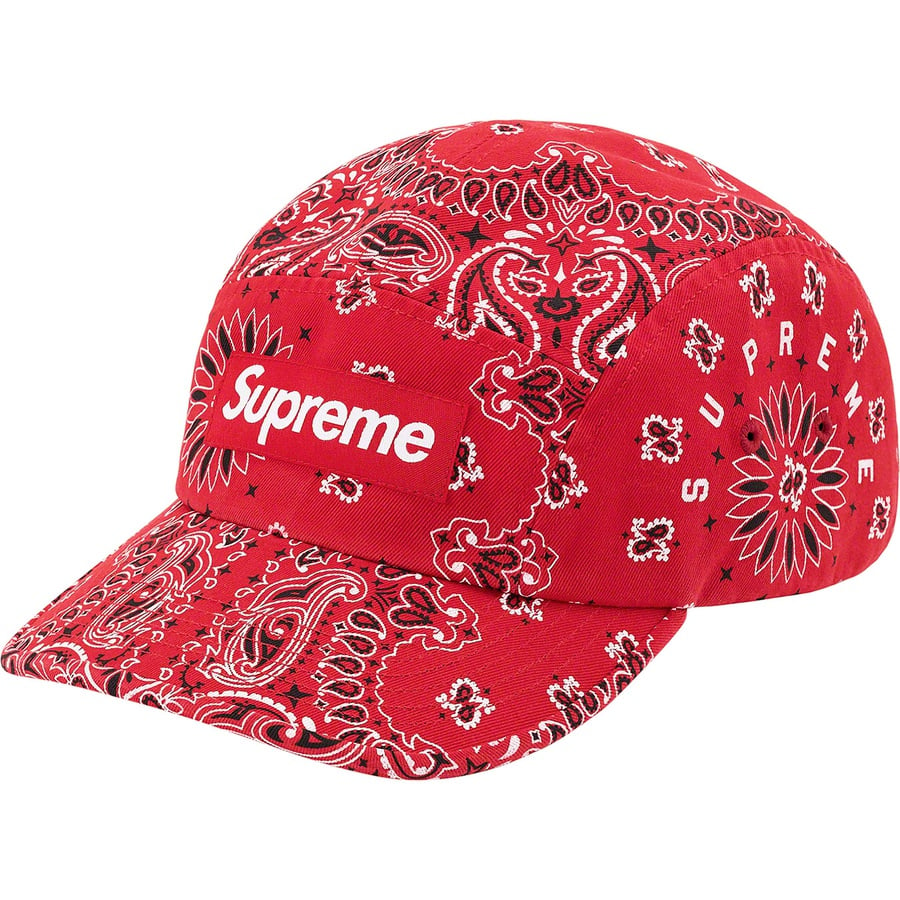 Details on Bandana Camp Cap Red from spring summer 2021 (Price is $48)