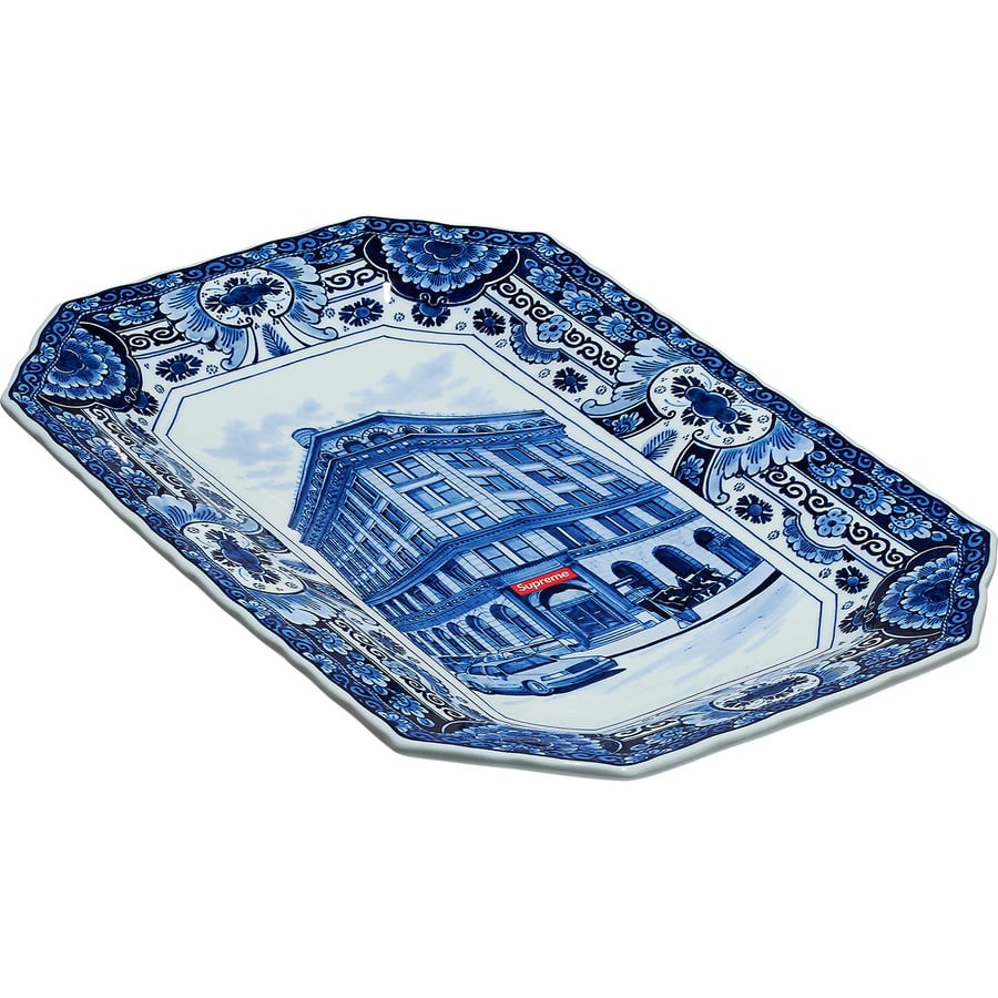 Details on Supreme Royal Delft Hand-Painted 190 Bowery Large Plate Blue from spring summer
                                                    2021 (Price is $3998)