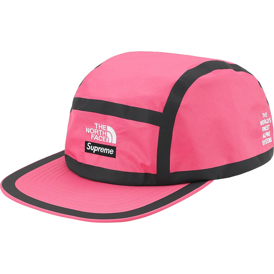 Details on Supreme The North Face Summit Series Outer Tape Seam Camp Cap Pink from spring summer
                                                    2021 (Price is $54)